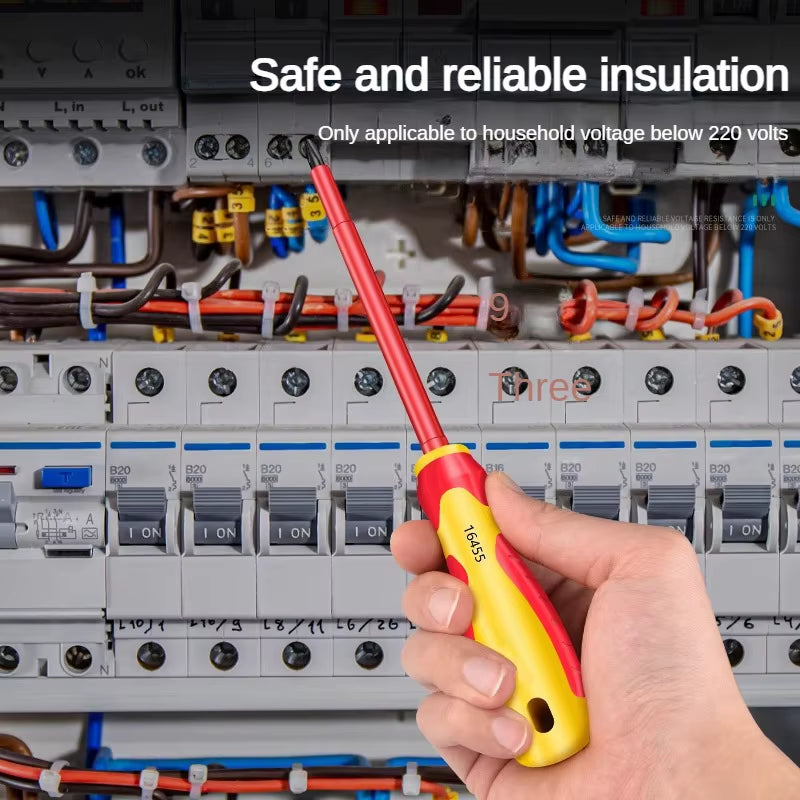 Insulated Screwdriver Slotted Cross Screwdrivers Phillips Flat Driver Electrician'S Professional Maintenance Tools Hand Tool