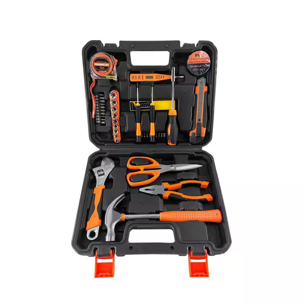 59-Piece Home Tool Kit, Household Basic Hand Tool Sets with Case