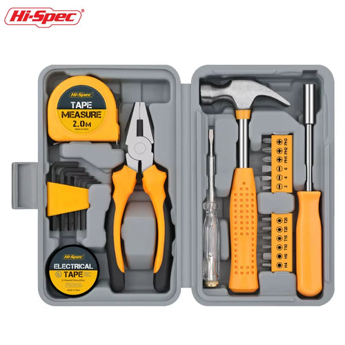 24-Piece Compact Home & Office DIY Hand Tool Kit Set for Household Improvement Repairs